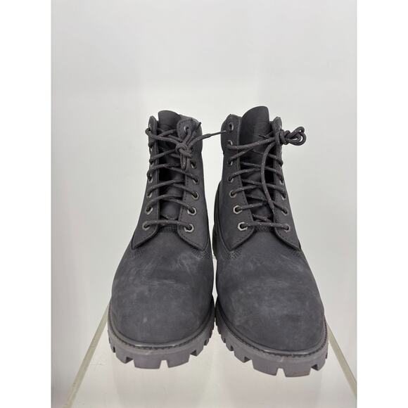 Timberland Premium Boots Mens 11 Black Leather Combat Rugged Outdoor A5RBM main image 4